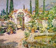 Colin Campbell Cooper A Santa Barbara Courtyard china oil painting reproduction